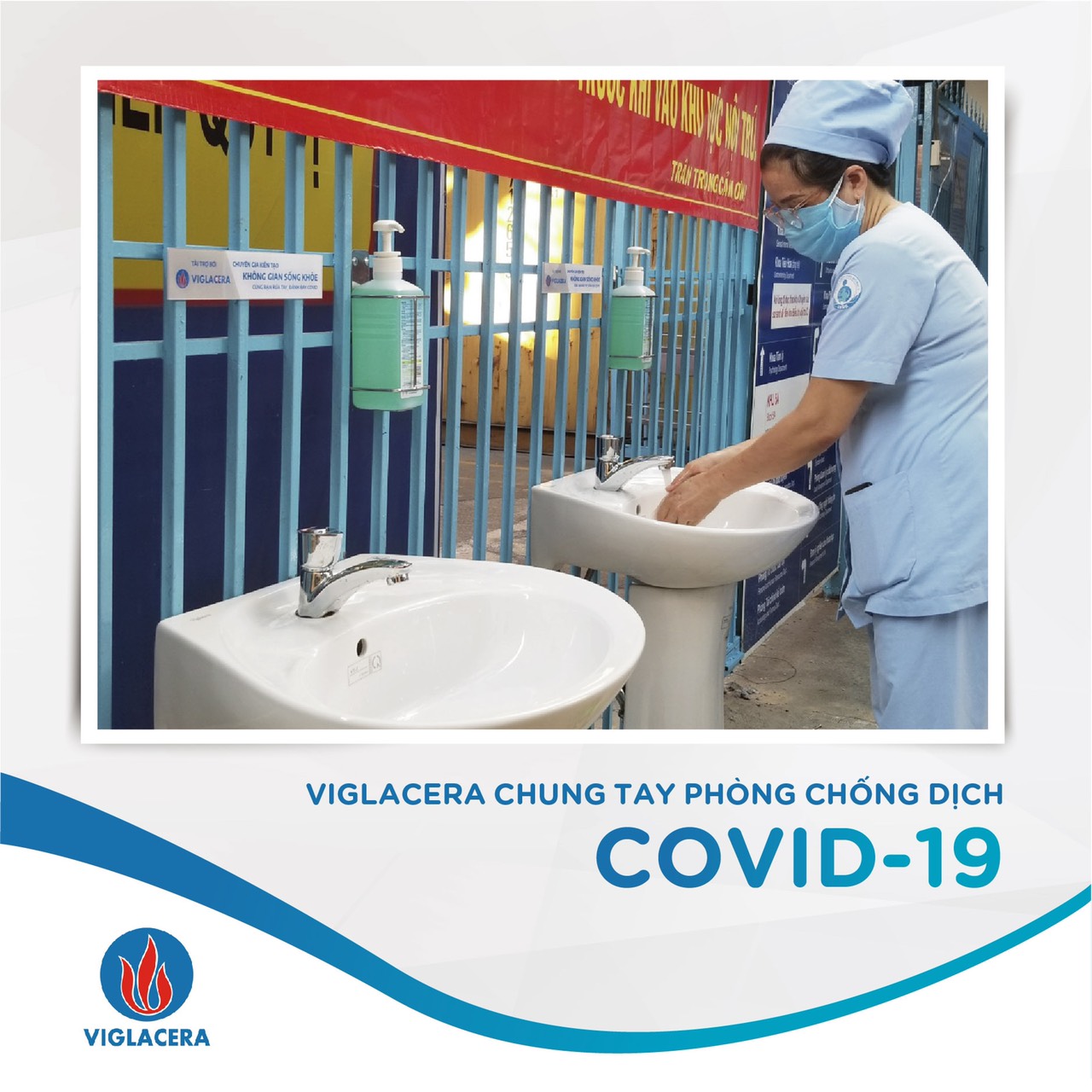 Viglacera accompanies the community to prevent Covid-19 pandemic